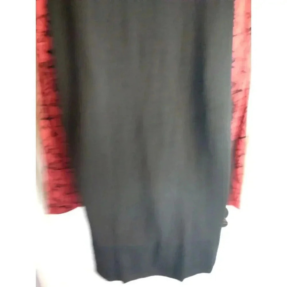 John Mark Cowl Neck Pullover Sweater Black Red Sz L Bust 44" Length 30" - Picture 7 of 10